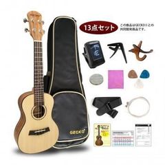 フレットレス】AKLOT ウクレレベース 30インチ エボニー プリアンプ