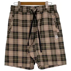 EXAMPLE エグザンプル EX CHECK SAROUEL SHORTS チェック サルエルショーツ ベージュ Size XLのサムネイル