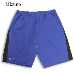 Mizuno ミズノ 春夏★ 切替 ロゴプリント ハーフ パンツ 大きいサイズ Sz.5L メンズ トレーニング 特大