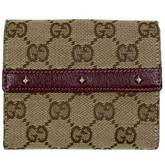 GUCCI ブラウン GGキャンバス レディース 折り財布 8762 - メルカリ