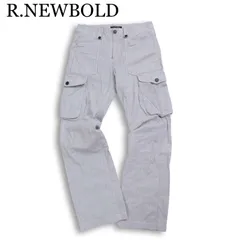 R.NEWBOLD ポールスミス 春夏★ ストライプ シンチバック カーゴ パンツ Sz.L メンズのサムネイル