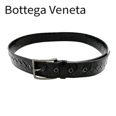 サルヴァトーレフェラガモ Salvatore Ferragamoクロコ型押し レザーベルト ブラックのサムネイル