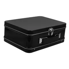 特価商品 NUOLUX 箱 収納ボックス storage box box すスーツケース 立つ 折りたたみ式 デスク引き出しオーガナイザー お土産オーガナイザー ブリキ Black