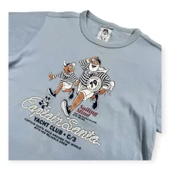 CAPTAIN SANTA キャプテンサンタ ANCHOR COLLECTION プリント 半袖Tシャツ/レディース/ライトブルー系/日本製/ジョイマークデザインのサムネイル