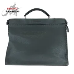 FENDI フェンディ セレリア ピーカブー グレー シルバー金具 レザー 7VA406 ビジネスバッグ ブリーフケース メンズ 503385【中古】のサムネイル
