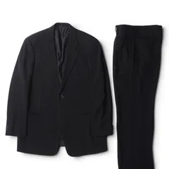 ジョルジオアルマーニ GIORGIO ARMANI ヴィンテージ 黒タグ ウール ストレッチ スーツ 50 ブラック メンズ 正規品 6-DE039のサムネイル