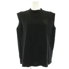 セブンテンバイミホカワヒト SEVEN TEN by MIHO KAWAHITO イニシャルレースノースリーブTシャツ A カットソー F 黒 ブラック 6S116 /HNのサムネイル