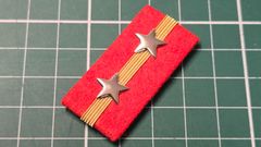 日本陸軍大尉肩章 （レプリカ階級章 2個セット） - メルカリ