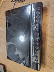 2022年製 YAMAZEN 2口IHコンロ YEM-W1456(B) 専用台付き 3ヶ月保証 