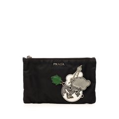 極美品✨】プラダ アクセサリーポーチ ハーフムーン 肩掛け ナイロン