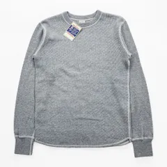 BUZZ RICKSON'S 日本製 サーマル 長袖 ロングスリーブ ワッフル Tシャツ S グレー ロンT 未使用品 BR63755のサムネイル