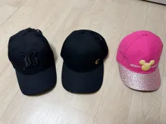 帽子3枚セット (ブラック キッズ用)のサムネイル