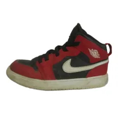 ナイキ NIKE PS ジョーダン1 ミッド ALT ブラック ジムレッド ホワイト PS Jordan 1 Mid ALT Black Gym Red White スニーカー キッズ 子供靴 ハイカット US2Y 21cm 赤 黒 DR9745-061