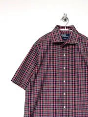 【Polo RALPH LAUREN】00s S/S REGENT CUSTOM FIT チェックシャツ 16 1/2 ポロラルフローレン 半袖 古着