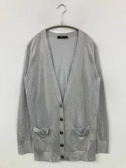 Aquascutum アクアスキュータム カーディガン/ボレロ 8 グレー ナイロン ニット 無地 ミドル丈 長袖 レディースのサムネイル
