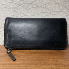 DIESEL 長財布 ラウンドファスナー ブラック - メルカリ
