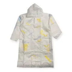 未使用品 Mademoiselle NONNON マドモアゼルノンノン ロゴプリント レインコート フリーサイズ /納袋付き/雨具/カッパのサムネイル