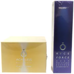 Z000 ライスフォース ディープ モイスチュアエッセンス 15mL & アクポレス クレイクレンズ 80g 2個セット　ラスト1点！のサムネイル