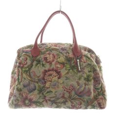 極美品】 シンクビー ミニボストンバッグ トートバッグ ポーチ付 花柄