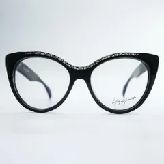 Yohji Yamamoto キャットアイ サングラス メガネ ブラック ユニセックス グリッター 019 54_17 145 YY1034のサムネイル