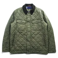 Barbour キルティングジャケット MAESBURY QUILT L ダブルジップ IDEAL 比翼 ボタン 中綿 コーデュロイ襟 MQU1110OL72のサムネイル
