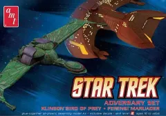 【中古】プラモデル スター・トレック 敵艦キットセット クリンゴン バード・オブ・プレイ＆フェレンギ・マローダー [AMT752]のサムネイル