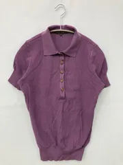 MACKINTOSH LONDON マッキントッシュロンドン ポロシャツ 38 パープル 無地 半袖 レディースのサムネイル