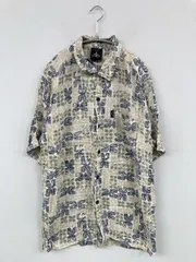 Local Motion シャツ/ブラウス M ホワイト 花柄・ボタニカル柄 その他総柄 ミドル丈 半袖 レギュラーカラー メンズのサムネイル