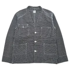 Sasquatchfabrix. 日本製 刺し子 ノーカラー ジャケット カバーオール L ネイビー ホワイト 16SS-JKL-006のサムネイル