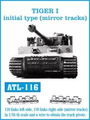 ATL-116 1/35 タイガーI 極初期型 ミラートラック メタル履帯 - メルカリ