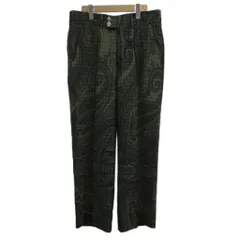 エトロ ETRO パンツ スラックス 絹 シルク 48 カーキ 緑 グリーン ペイズリー柄 長ズボン 131-1T402-4909 /PP ■GY40のサムネイル