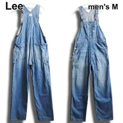Lee　リー　オーバーオール　LM7254　M相当　サロペット　ルーズシルエット デニムパンツ　ライトブルー　ジーンズ　メンズ　ユニセックスのサムネイル