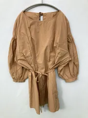 DOUX ARCHIVES ドゥアルシーヴ チュニック F ベージュ コットン 無地 リボン 半端袖 ショート・ミニ丈 レディースのサムネイル