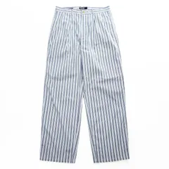 Polo Ralph Lauren 90年代 ヴィンテージ ワイド ストライプ スラックス パンツ L ブルー ホワイト 2タック プリーツ THE CLASSIC GOLF PANTのサムネイル