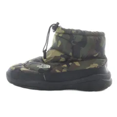 ザノースフェイス THE NORTH FACE Nuptse Bootie V Short ショートブーツ カモフラ柄 28cm 緑
