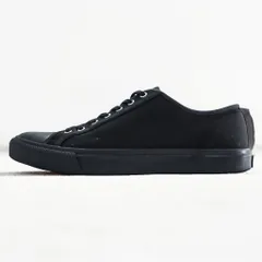 RRL Double RL Ralph Lauren キャンバス ローカットスニーカー 29cm ラバーキャップトゥ オールブラック F161-RB13-14のサムネイル