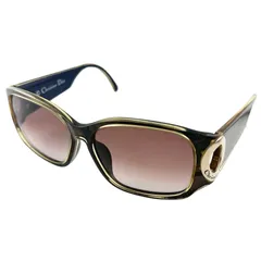 【新着】Christian Dior プラスチック ダークブルー、ブラウン サングラス