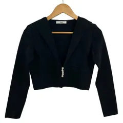 Rene(ルネ) ジャケット サイズ34 S レディース美品  - ダークネイビー ショート丈/フェイクパールのサムネイル