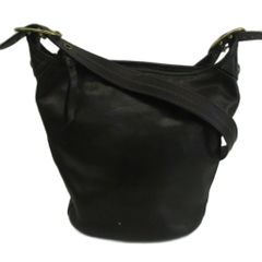 Donna Karan ダナキャラン 本革 ヌバックレザー セミショルダーバッグ 