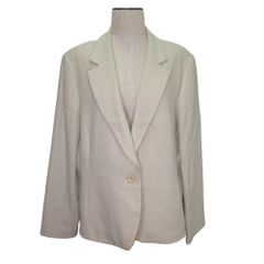 アリスバーリー Aylesbury 長袖 ジャケット シングル ポケット ウール混 19号 ベージュ vt031722126 0605のサムネイル