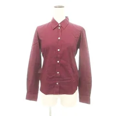 カルバンクラインジーンズ Calvin Klein Jeans 長袖 シャツ ブラウス Mサイズ ボルドー ■GY61のサムネイル