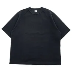 blurhms ROOTSTOCK 日本製 ラグラン サーマル Rough & Smooth Thermal Raglan Tee Tシャツ L ブラック ワッフル bROOTS24S21のサムネイル