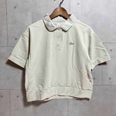 snidel LACOSTE ホワイト クロップドポロシャツ - メルカリ