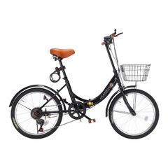 【未使用16インチ】折りたたみ自転車 6段変速 フル装備（簡易工具・鍵・カゴ付） 未使用16インチ】折りたたみ自転車 6段変速 フル装備（簡易工具・鍵