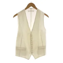 タリアトーレ TAGLIATORE ベスト ジレ 麻 リネン 46 白 ホワイト /RRのサムネイル