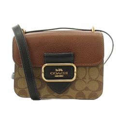 COACH コーチ CN313 モーガン スクエア クロスボディ クロコ型押し 