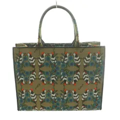 フルラ FURLA オポチュニティ トートバッグ Toni Greige ハンド 総柄 ジャガード レザー マルチカラー カーキ 白 ホワイト /SS ■OS ■GY18