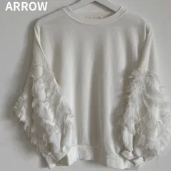 arrow アロー　フリンジ　トップス　ホワイト　Mサイズ　fringe tops Whiteのサムネイル
