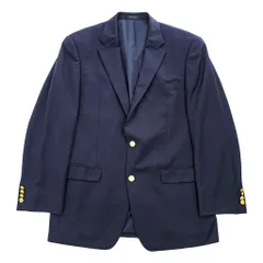 LAUREN RALPH LAUREN 90年代 ヴィンテージ ブレザー テーラードジャケット L ネイビー 紺ブレ 金ボタン ギャバジン macy's men's storeのサムネイル