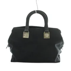 ジャンニヴェルサーチ ヴェルサーチェ GIANNI VERSACE ハンドバッグ トートバッグ ロゴ ナイロン 黒 ブラック ■GY18 /MQのサムネイル